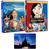 Mulan 1-2 and Pocahontas 1-2: Disney Princess 4 Movie DVD Collection with Bonus Art Card
