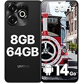 UMIDIGI G9x Unlocked Cell Phones Canada 2025, 6.75" HD+ 90Hz Display Smartphone,8(4+4) GB+64GB 2TB Octa-Core Processor Androi