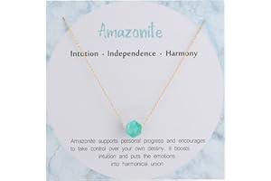 Plumiss Dainty Gold Natural Rhodonite Stone Bead Necklace