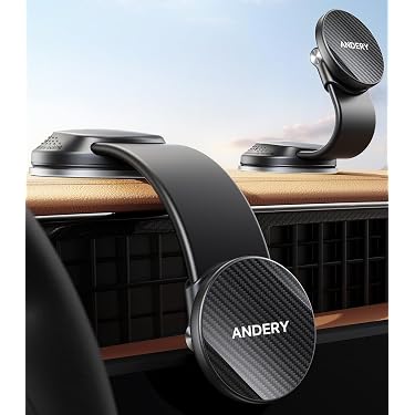 CAFELE Metal Car Air Vent Phone Holder – Universal Adjustable Mount For IPhone/Samsung, 180° Rotation, Black