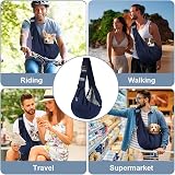 Adiwo Dog Carrier Bag Sling Small Medium Dogs Cats Adjustable Shoulders view 6