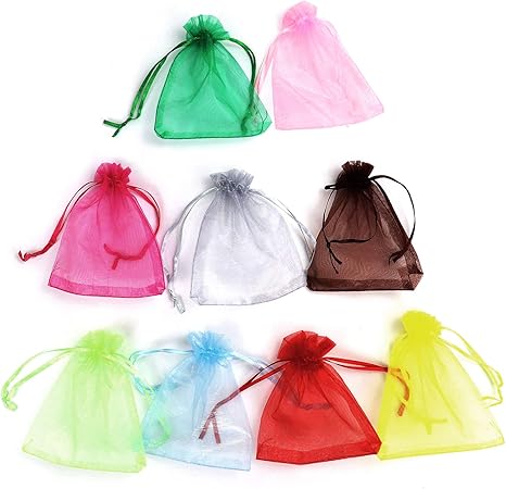 small mesh drawstring bag