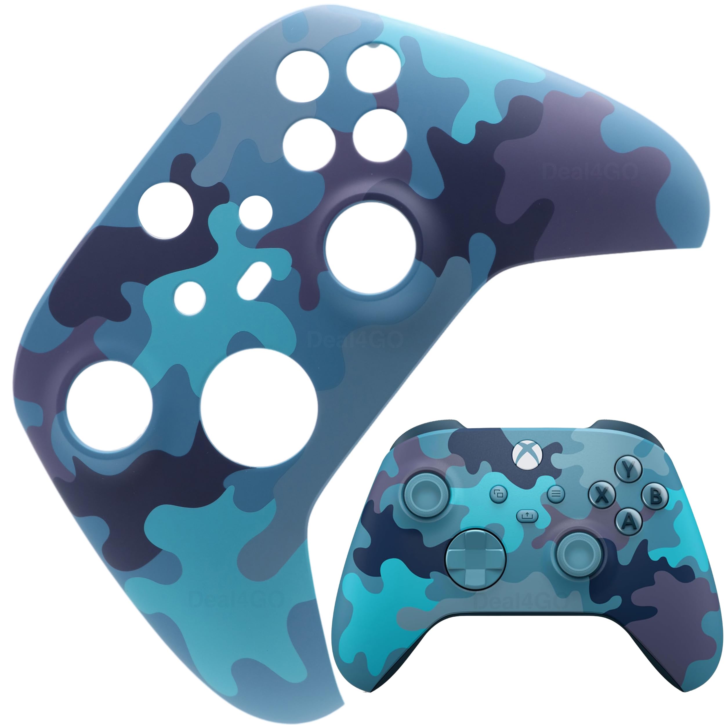 Deal4GO Front Housing Shell Case Top Plate Cover Replacement for Xbox Series X|S Controller - Mineral Camo Special Edition