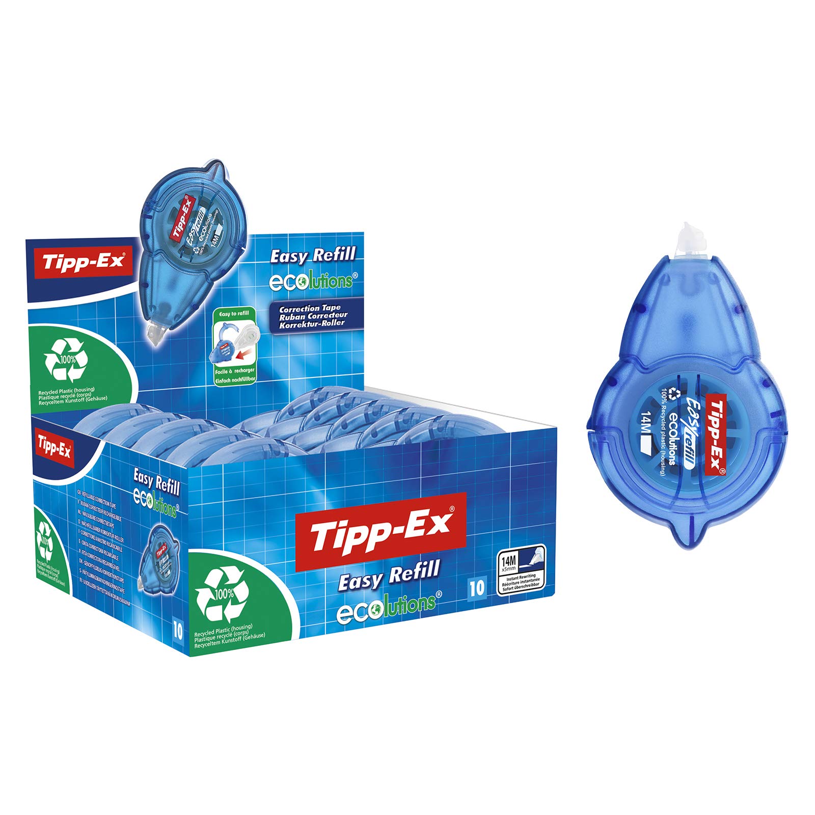 Tipp-Ex Easy Refill ECOlutions Correction Tapes - Box of 10,879424