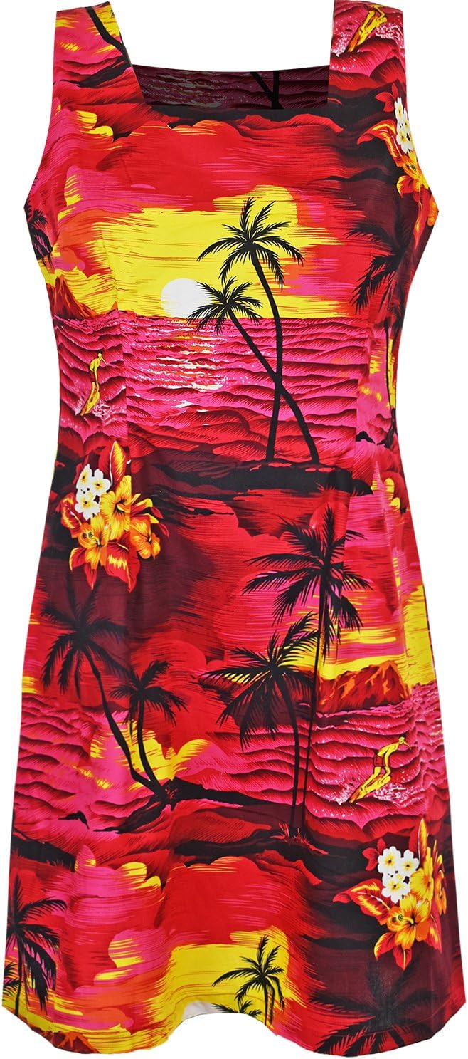 Boston Clothing Womens Hawaiian Dresses Summer Beach Designs