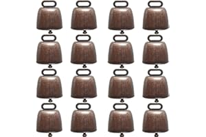 YOOHUA 16PCS Cow Horse Sheep Grazing Copper Bells Small Brass Bells Cattle Goat Farm Loud Bronze Bell Long Distance Horse Sheep Iron Bells
