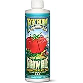 FoxFarm Grow Big Hydro Organic Liquid Fertilizer, 1 Pint - 3-2-6 Plant Food with Micro Nutrients for Hydroponic Systems - Enhances Vegetative Growth, Flowering, and Fruiting - pH Adjustable