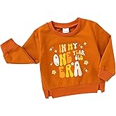 YOUNGER STAR Baby Girl 1st Birthday Outfit in My One Year Old Era Sweatshirt Long Sleeve Shirt Top Fall Winter Clothes