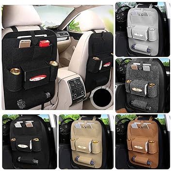 Wekold Auto RÜckenlehnenschutz, Multi Taschen Storage Halter Tasche fÜr Auto, Auto RÜcksitz Organizer Multifunktionen RÜckenl