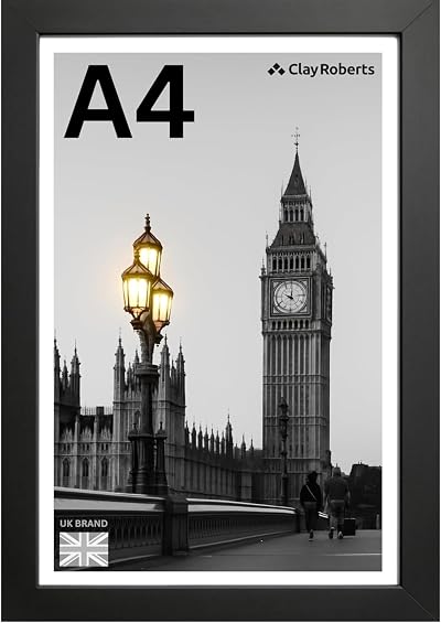 Clay Roberts A4 Photo Frame Black 21x29.7 cm Certificate Art Print