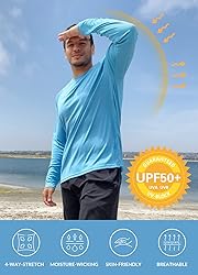 baleaf Men's Sun Protection Shirts UV SPF T-Shirts