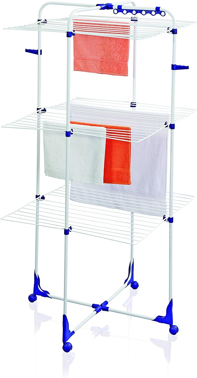 Leifheit Classic Tower 340 Standing Clothes Airer, Foldable Clothes Rack for Outdoor & Indoor - Image 4