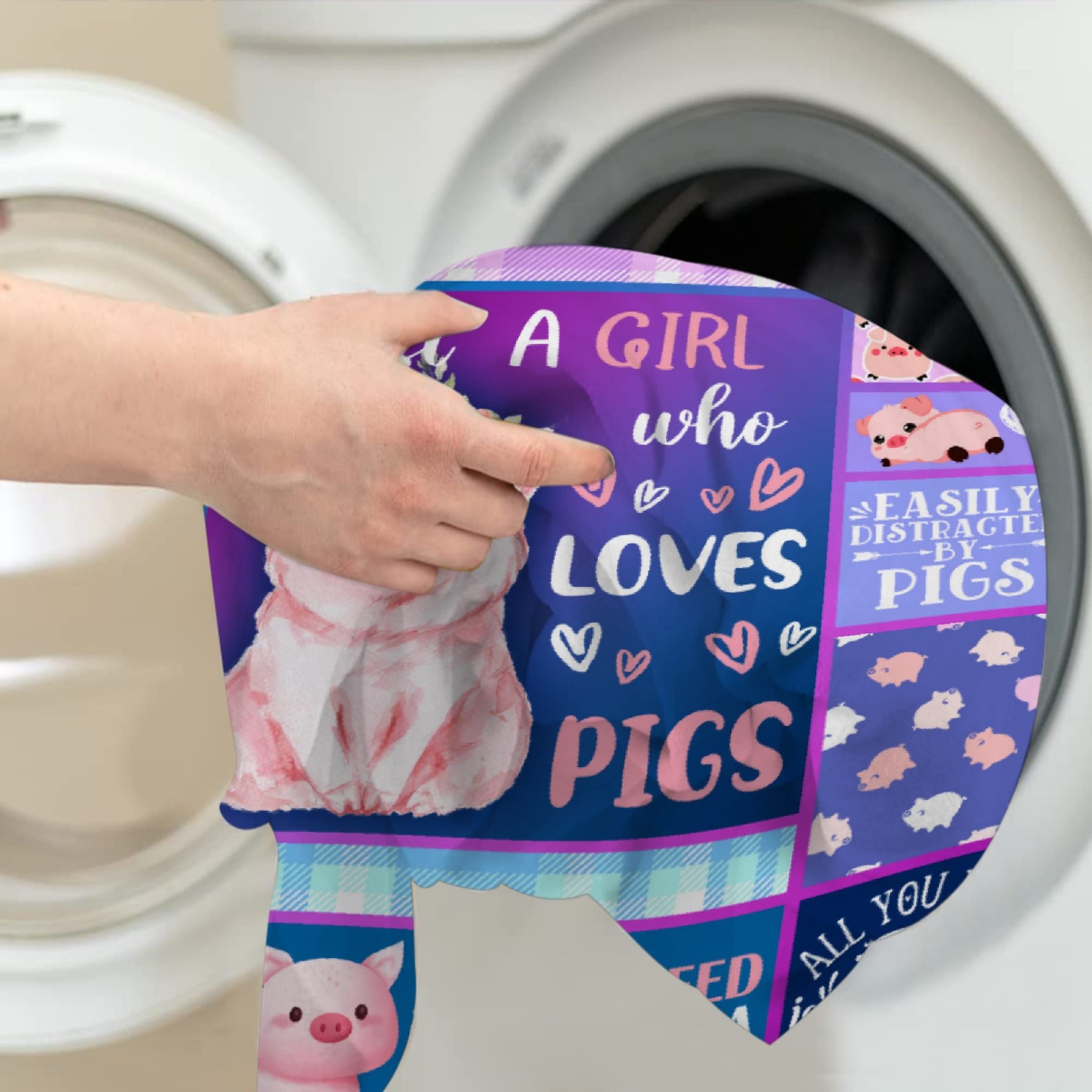 Pig Blanket,Pig Blankets Gift Soft Cozy Plush Bedding Blanket,Fuzzy Flannel Fleece Ketchup Blanket for Couch Sofa Camping,40