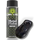 LiME LiNE Metal Flake Basecoat Automotive Grade Sparkle Spray Paint (Black Rainbow Iridescent)