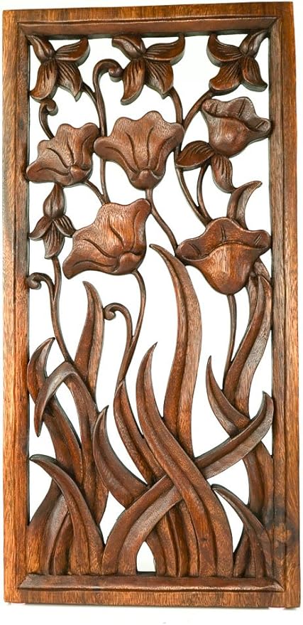 Easternada Exclusivo Tallado De Madera Escultura Decoracion De