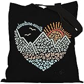 APJYM Adventure Awaits Camping Tote Bag, Camping Gifts Canvas Bag for Women Men, Adventure Reusable Grocery Shopping Bags