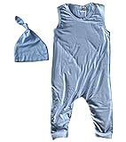 Silky Sleeveless Baby Romper for Boys and