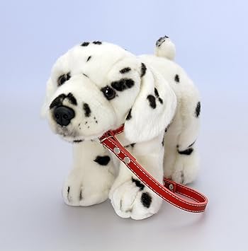 Perro peluche 30cm c/correa