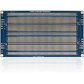 Treedix 1PC Large PCB Solderable BreadBoard Prototype Shield Board Double Sided Tinned Gold Plated Holes Compatible with Arduino Kit Raspberry Pi (Mode 6)