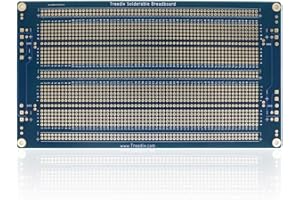 Treedix 1PC Large PCB Solderable BreadBoard Prototype Shield Board Double Sided Tinned Gold Plated Holes Compatible with Arduino Kit Raspberry Pi (Mode 6)