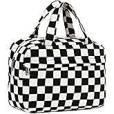 Makeup Bag for Women Cosmetic Bag Large Make Up Organizer Travel Toiletry Bags Waterproof Zipper Tote Pouch Purse for Girls