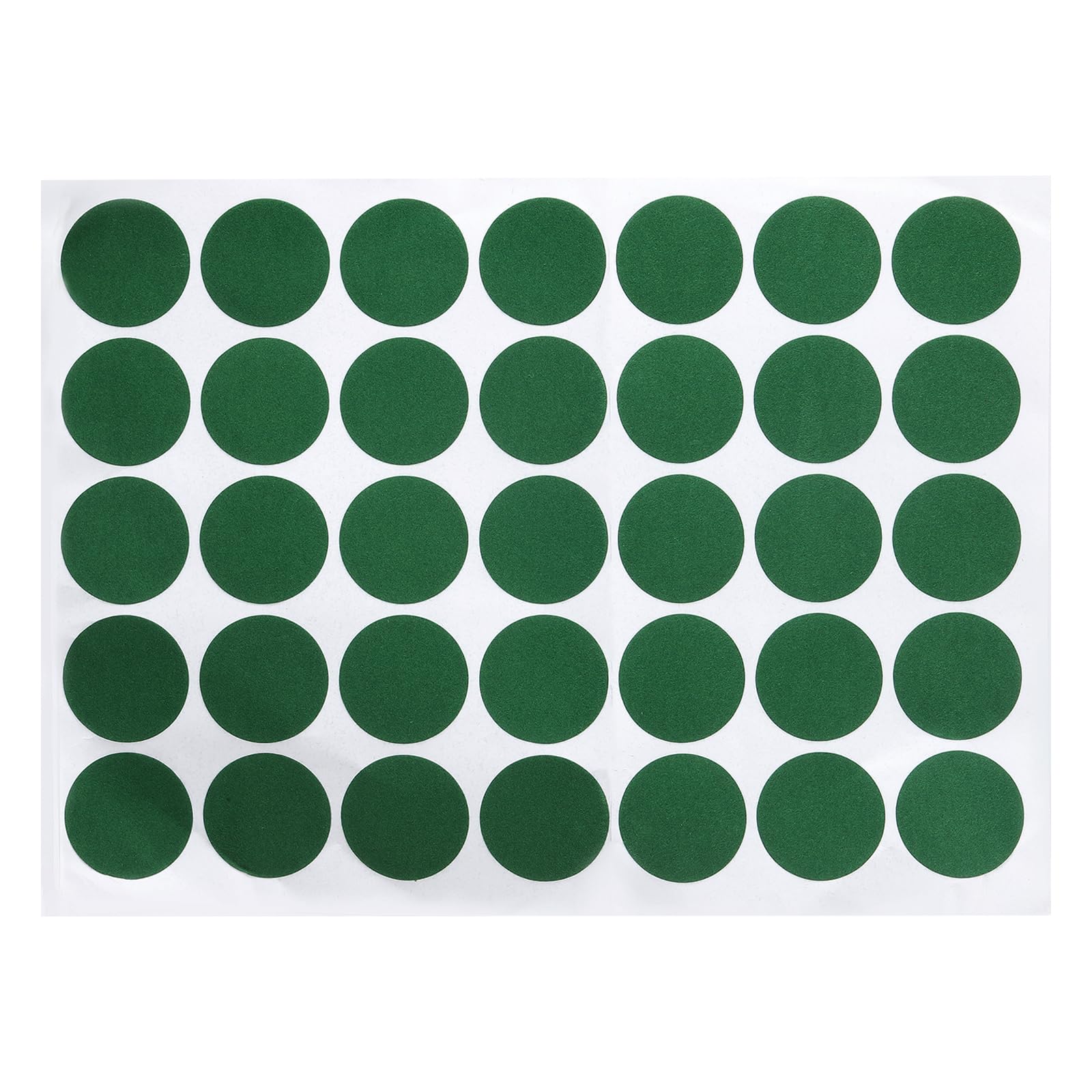PATIKIL Billiard Cloth Repair Stickers 35mm, 35Pcs/1 Sheet Cloth Snooker Spots Patches Billiard Table Cloth Protector Pool Accessories, Green