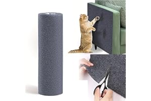 KRAOIKK Cat Scratch Furniture Protector, Adhesive Cat Scratch Pad Couch Cat Scratch Protector from Cats Scratching, DIY Climbing Cat Scratcher Couch Protector from Cat Claws for Indoor Cats (Grey)