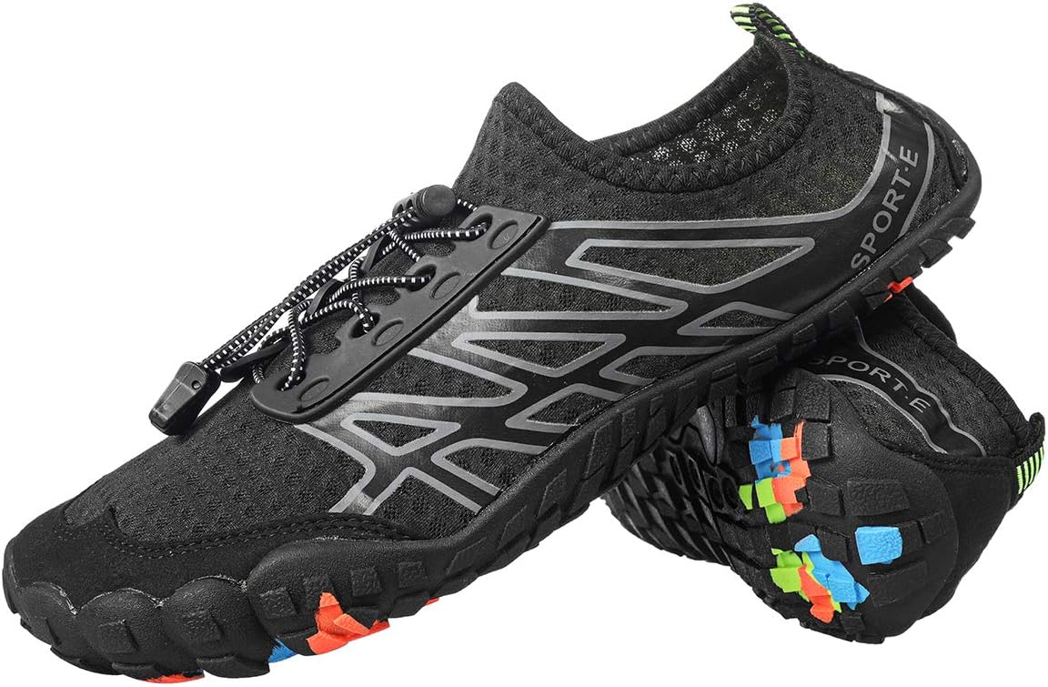 Mens Womens Water Shoes, Barefoot Quick-Dry Aqua Water Sports Shoes for Surf Yoga Swim Boating Beach Walking