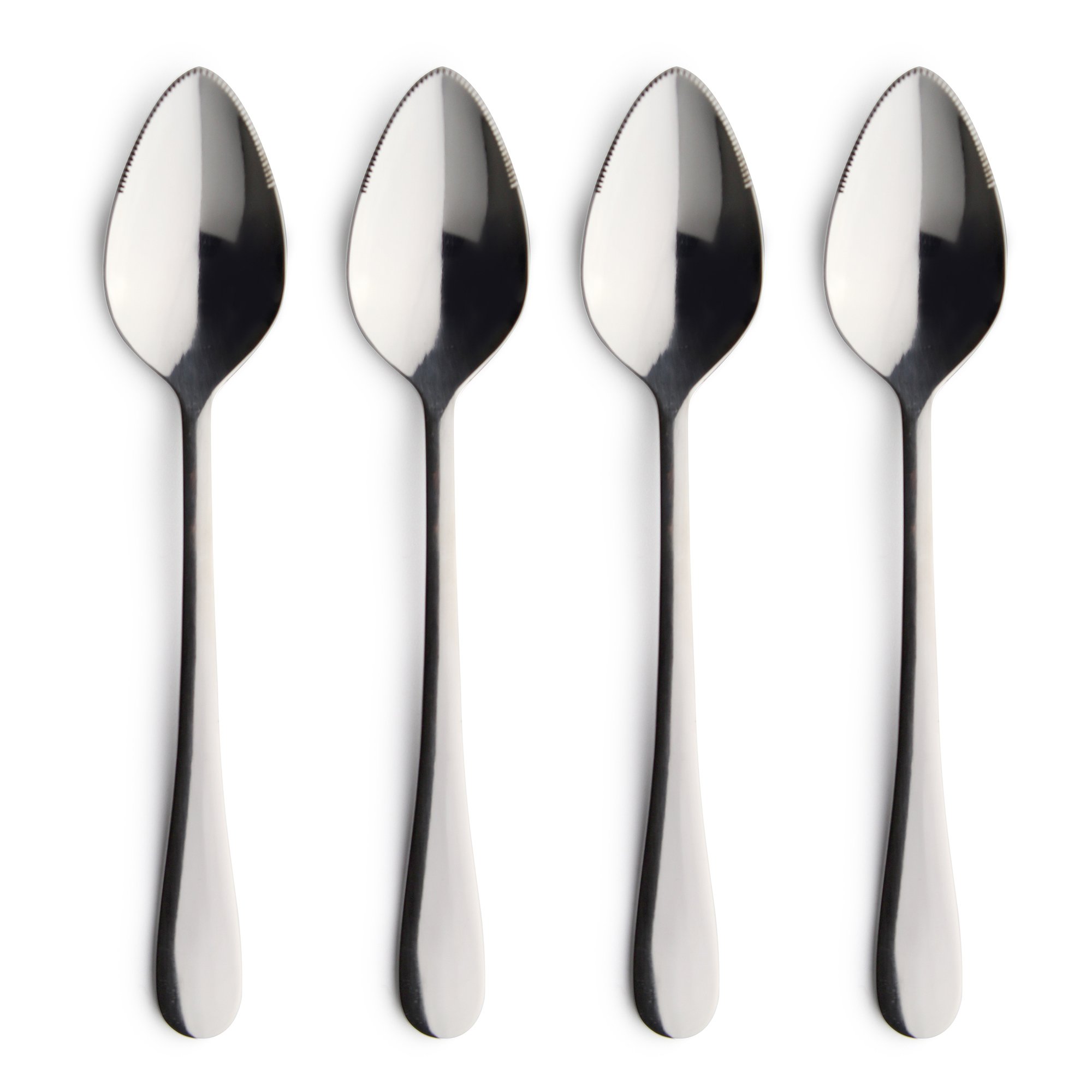 Windsor Stainless Steel Serrated Grapefruit Spoons, Set of 4
