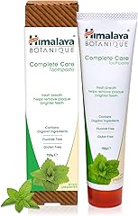 Himalaya Botanique Complete Care Toothpaste with Xylitol and Neem, Peppermint Flavor - Fluoride Free Toothpaste for Clean Tee