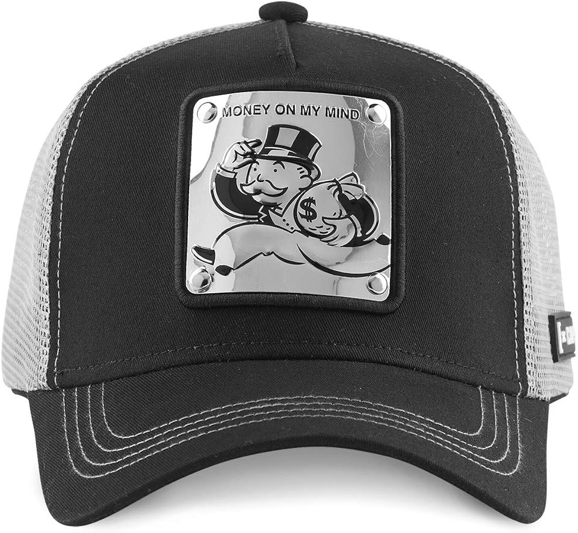 Capslab Monopoly Black Cap CLMON1MAILLE Black One size Amazon