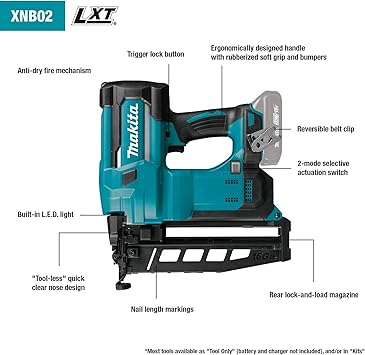 Makita XNB02Z Finish Nailers product image 2