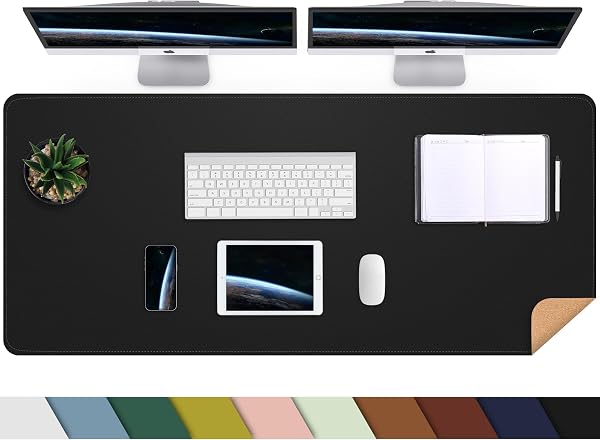 AFIING Large Leather Desk Mat