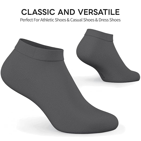 EASETOE 8 PAIRS MEN’S ANKLE SOCKS – 80% LONG-STAPLE COTTON LOW CUT FOR RUNNING, SPORTS & SNEAKERS – BREATHABLE, MOISTURE WICKING, REINFORCED TOE & NON-SLIP Y-HEEL