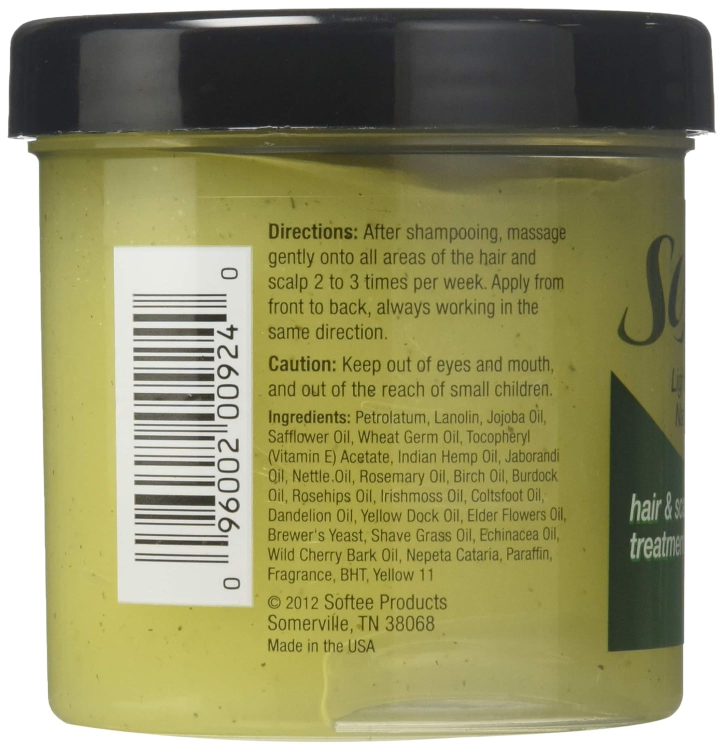 Softee Hair & Scalp Treatment, Indian Hemp, 5 Ounce : Jewelry Findings : Beauty