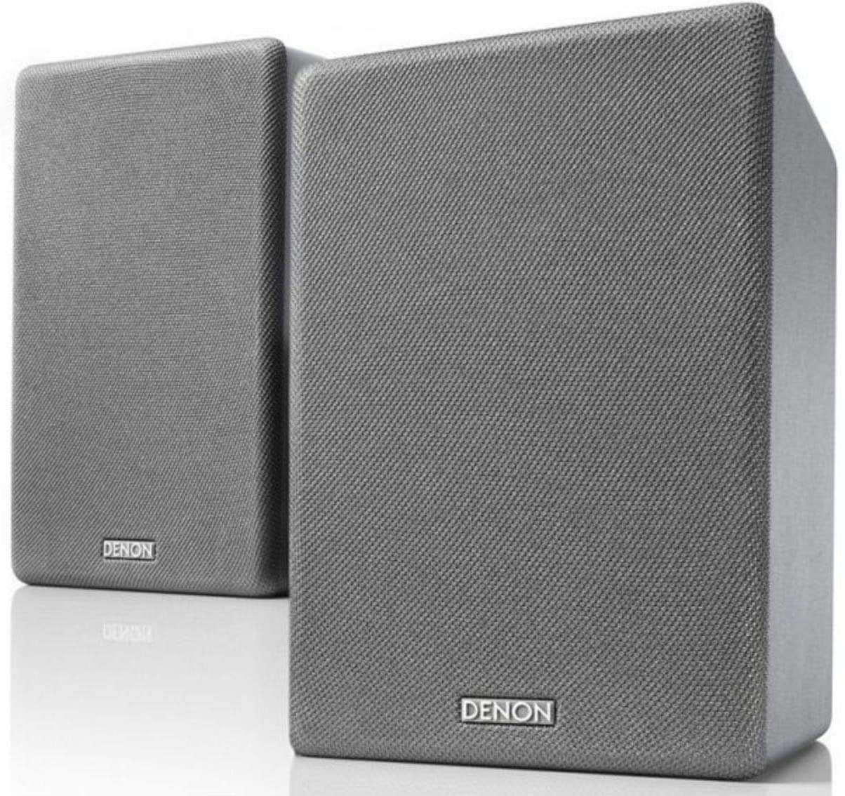 Denon SCN10 Speakers, Two-Way HiFi Speakers for TV Sound System, 2x 65W, Compatible with Receivers & Amplifiers, Elegant Design - Grey โ image 1