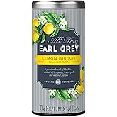 The Republic of Tea – All Day Earl Grey Lemon Biscuit Black Tea, Naturally Caffeinated, 36 Tea Bags