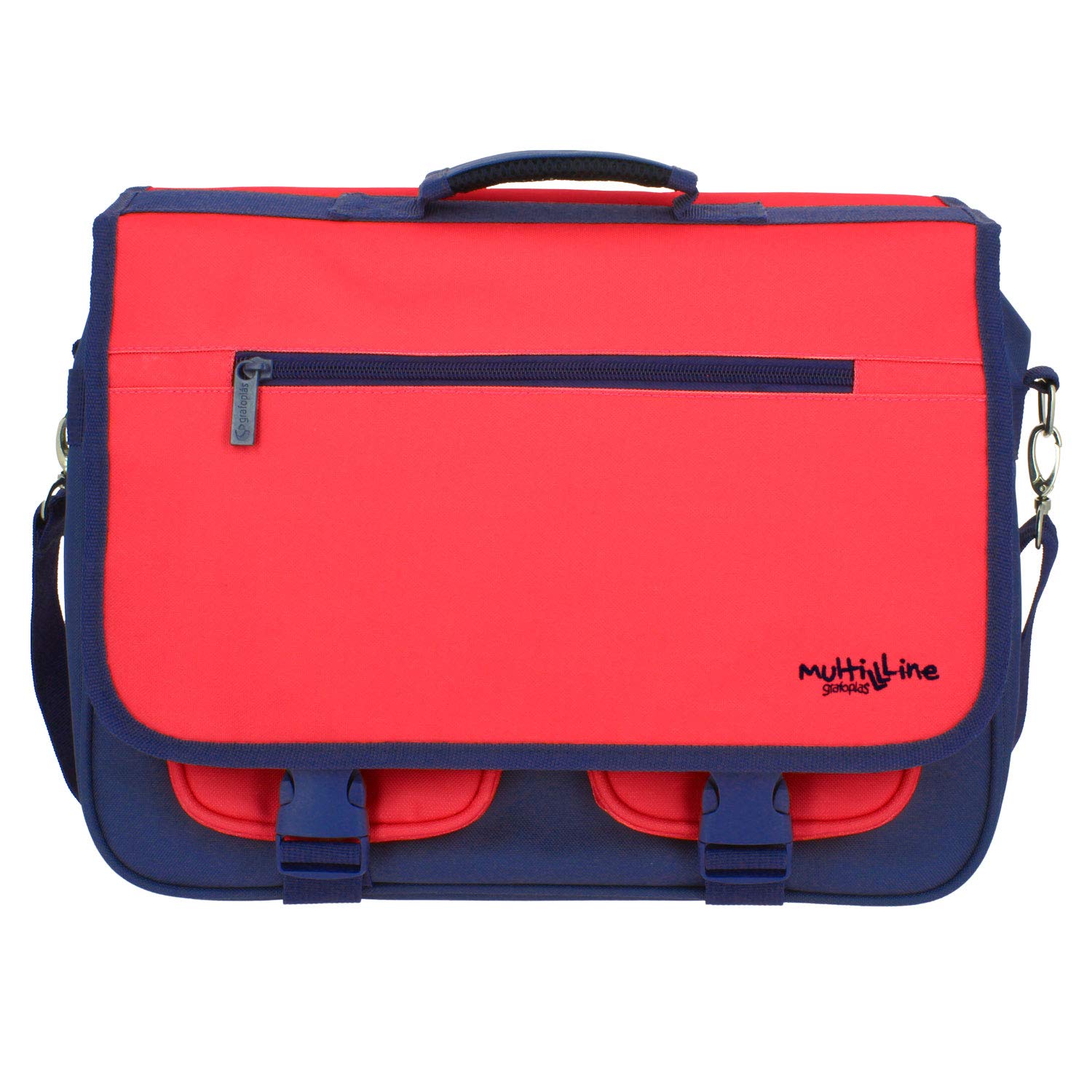 Grafoplás 37651451 Mochiband Multiline Messenger Bag, Red, 37.5 x 28 x 13.5 cm