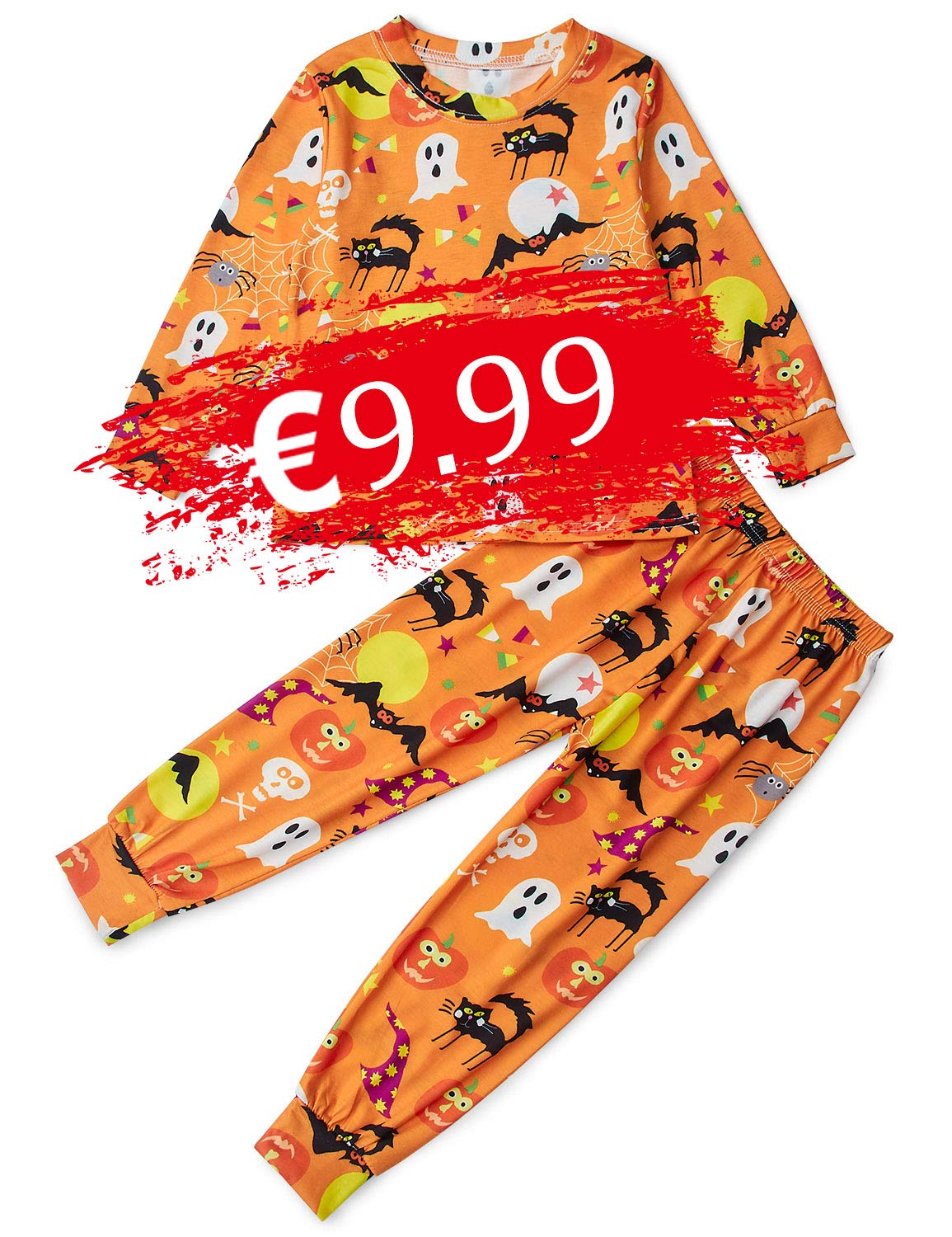 Halloween Schlafanzug Jungen Schlafanzug Jungen Rakete Baumwolle Langarm Zweiteilig Schlafanzug NachwäSche Set