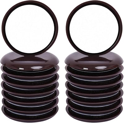 Ezprotekt 54mm Furniture Sliders for Carpet 16pcs Brown 2-1/8" Gliders