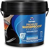 Waterproof Sealant Black Waterproof Coating 35oz Leak Repair Coating for Flat, Metal, Roofs, Foundations, Gutters, Indoor &amp; Outdoor Walls, Bathroom, Kitchen, Garden Leak Liquid Sealant