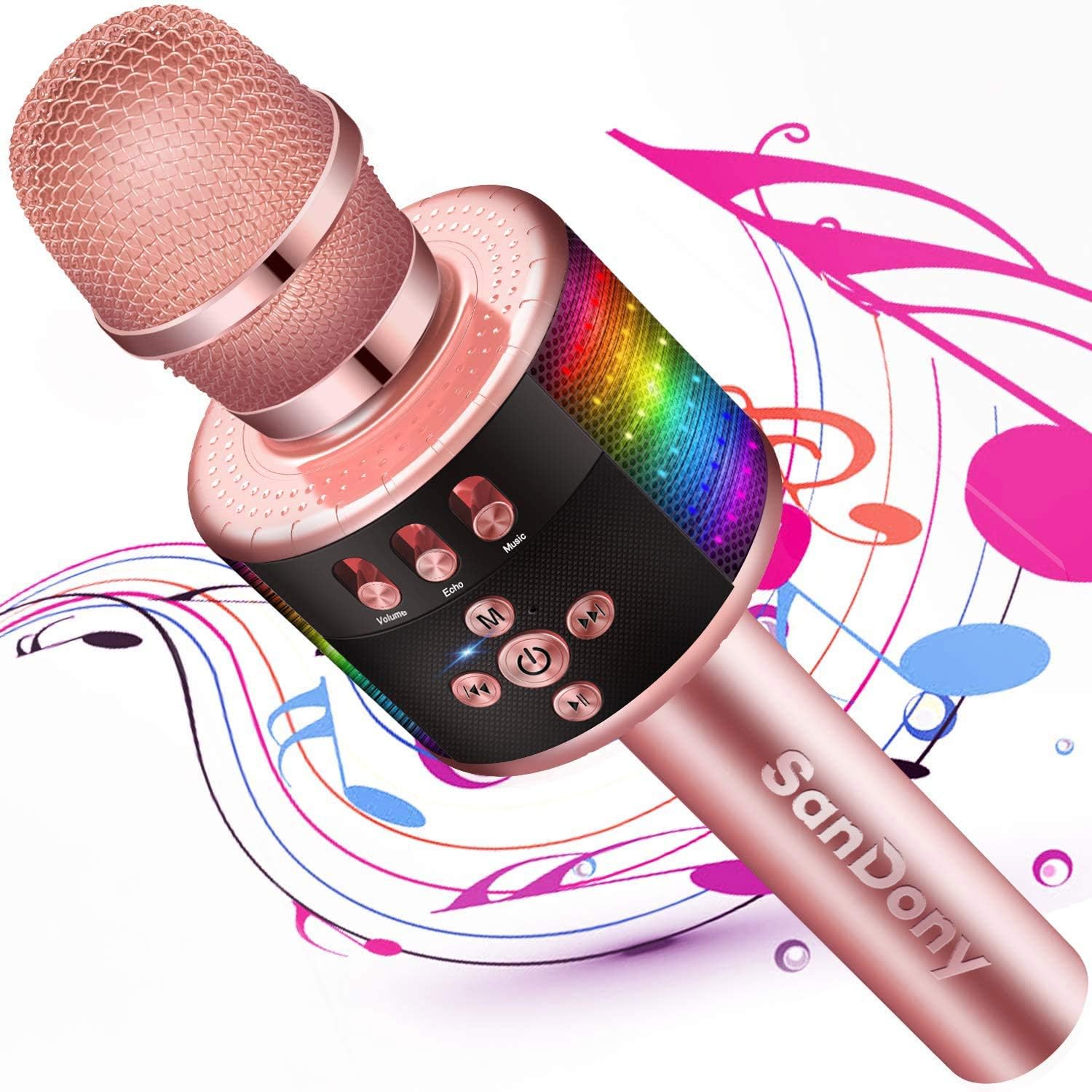 ファッション通販 一人カラオケ Changbaマイク スピーカーマイク 自宅用ワイアレスブルートゥースマイク カラオケマイク 新版 Calf カラオケアプリ接続 Andro クールのデザイン 高音質 デュエット機能 カラオケ