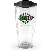Tervis Wicked Logo Made in USA Double Walled Insulated Tumbler Travel Cup Keeps Drinks Cold & Hot, 24oz, Classic