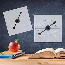 Lohoee 15Pcs Transparent Spinners Math Game Spinner