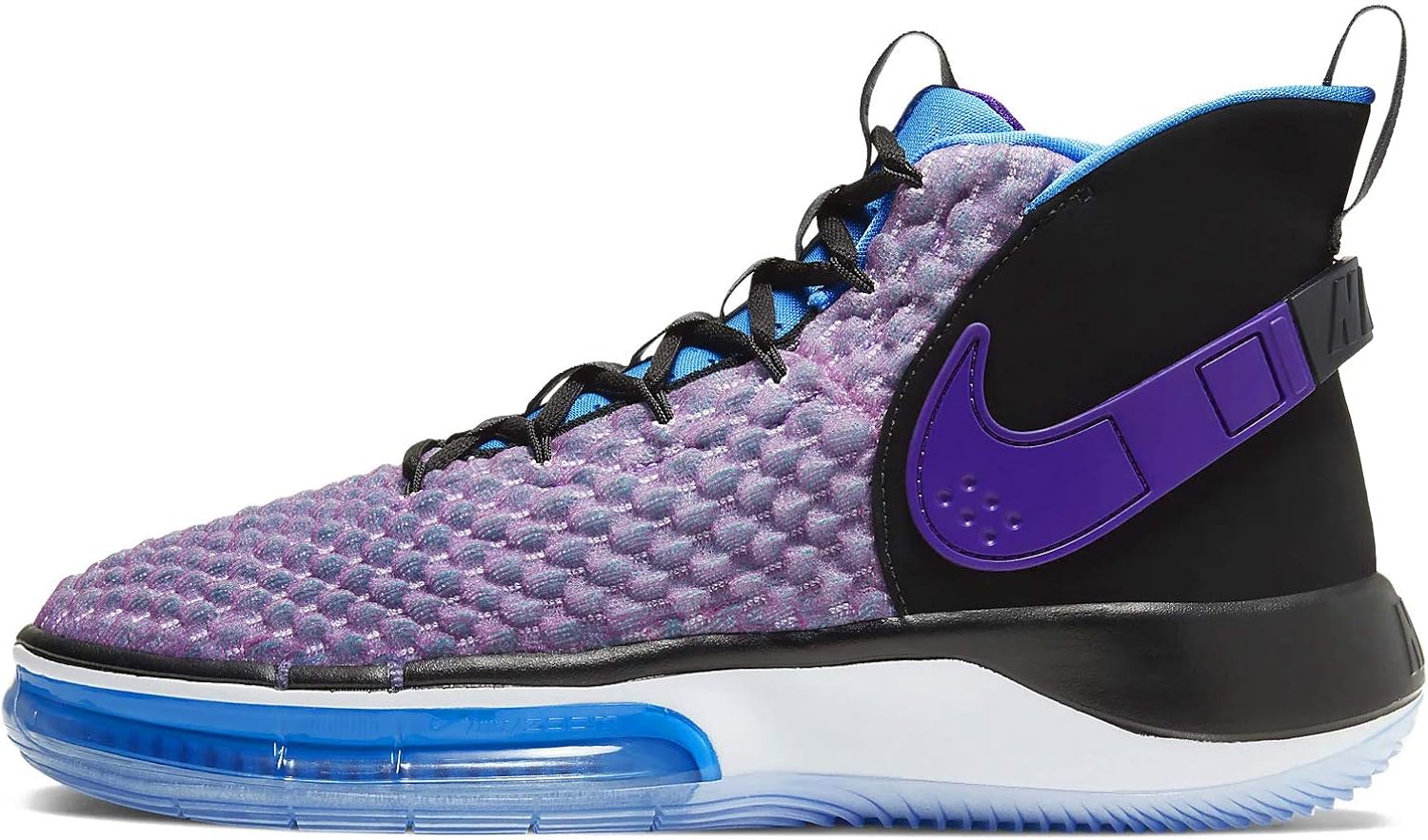 Nike Hyperdunk 2017 EP Youth Big Kid black purple white basketball Shoes - FebRun