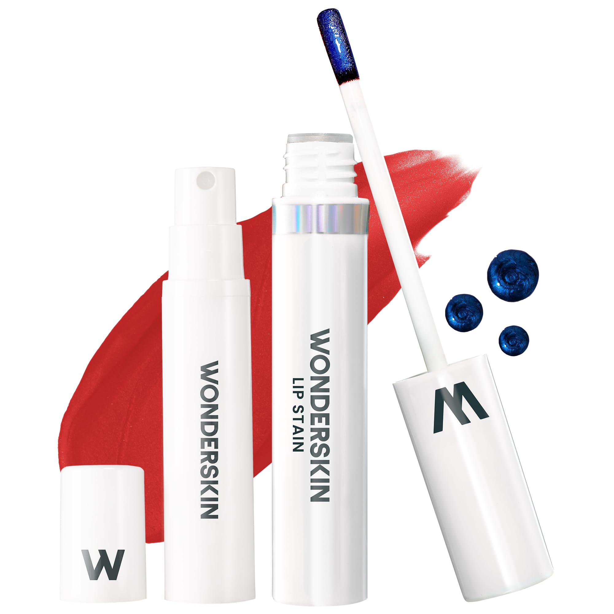 Wonderskin Wonder Blading All Day Lip Stain Peel Off Masque and Reveal Kit - Long Lasting, Waterproof Red Lip Tint, Transfer Proof Natural Makeup Stain Kit (Hayley) — image 1
