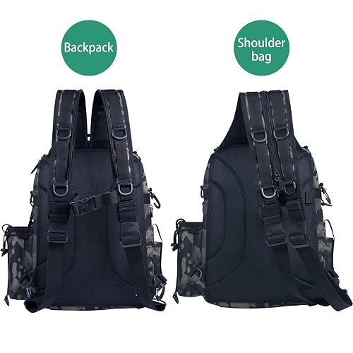 blisswill outdoor multifunctional tackle bag water-resistant fishing tackle bag Backpack Waterproof -Fish Backpack with Rod Holder-fish gear-fishing gifts for men : Sports & Outdoors Blisswill Fishing Backpack- Budget Review