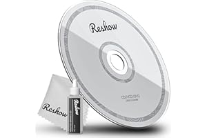Reshow CD Cleaner Disc for CD Player, Laser Lens Cleaning Disc Cleaning Set for CD/VCD/DVD Player, Included Microfiber Cloth,
