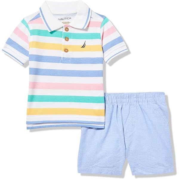 Nautica Baby Boys 2-Piece Shirt & Shorts Set - Classic Casual Outfit