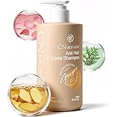 CNMOFAXIN Anti Hair Loss Shampoo,Nourishing Hair Growth Ginger Shampoo for Men & Women - Volumizing Hair Regrowth Treatment infused with Herbal Essences Rose & Castor Oil 16.8 fl. oz